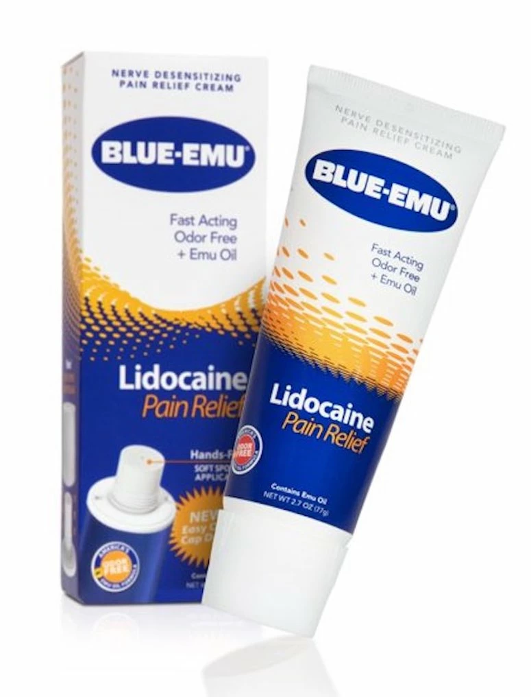 Accessories Blue-Emu Nerve Desensitizing Pain Relief Cream - 2.7 Oz -Odor Free,Fast Acting,Non-Irritating,Deep Penetrating - Lidocaine Pain Relief