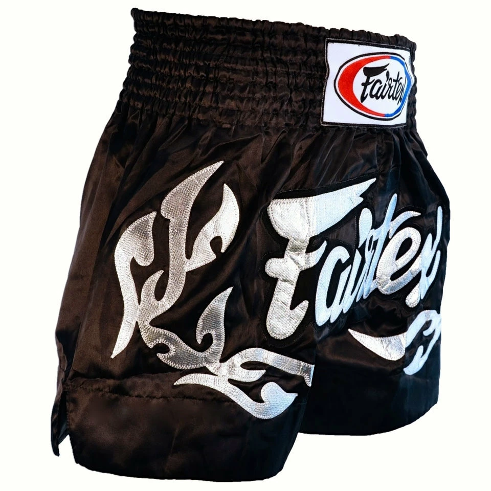 Muay Thai Shorts Fairtex "ETERNAL SILVER" Muay Thai Kickboxing Shorts - BS0647