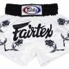 Fairtex "BLACK ROSES" Muay Thai Kickboxing Shorts - BS0659 Muay Thai Shorts