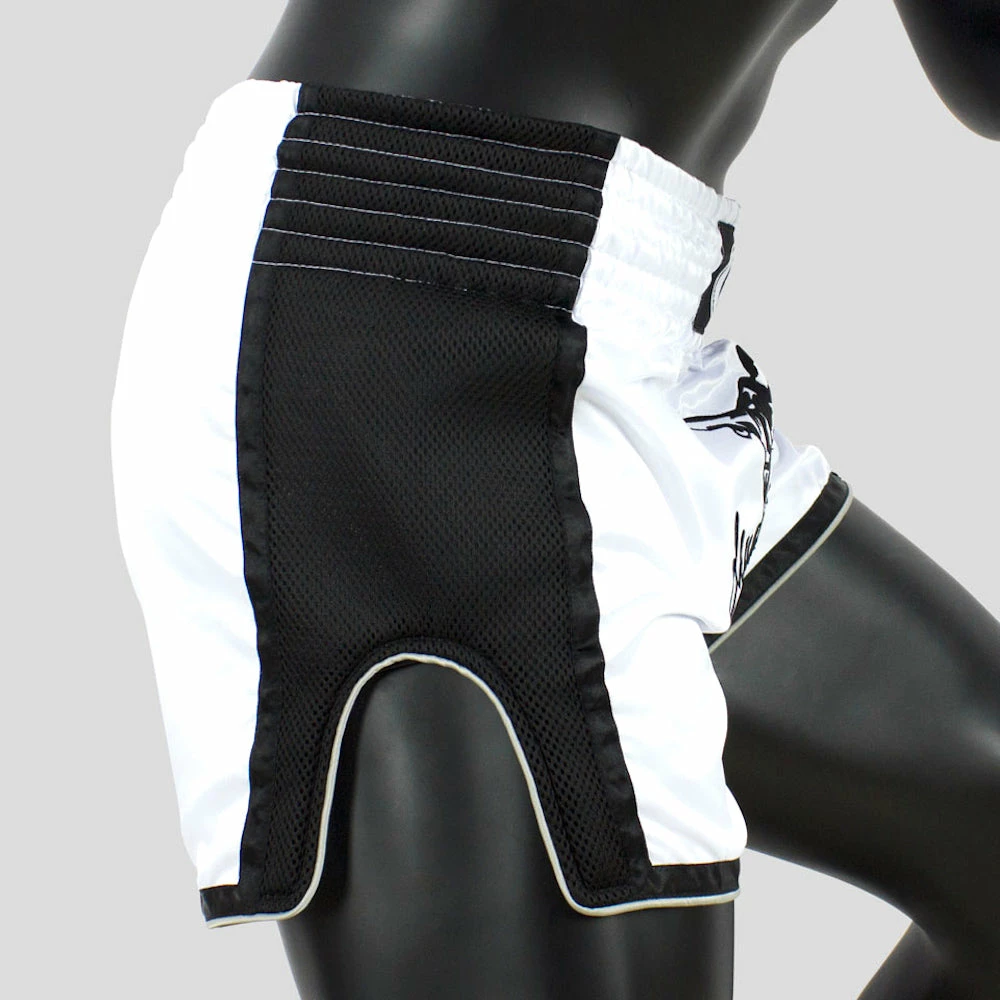FAIRTEX SLIM CUT MUAY THAI SHORTS - BS1707 - White