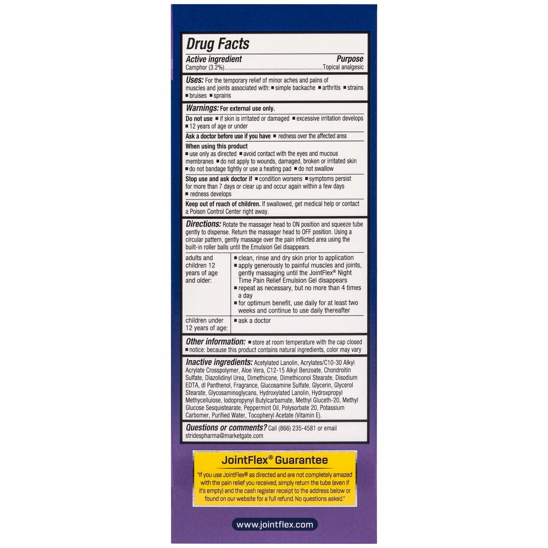 Joint Flex JointFlex Built-In Roll-On Massager - 3.5 Ounce - Relaxing Lavender DreamScent