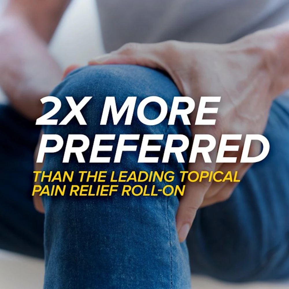 Alevex Pain Relieving Lotion - Max Strength Menthol - Massaging Stainless Steel Roll-On With Rollerball Applicator