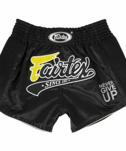 FAIRTEX SLIM CUT MUAY THAI SHORTS - BS1708 - BLACK