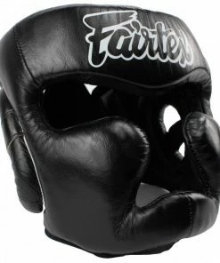 Fairtex Padded Top Diagonal Vision Headgear - HG13PD - Genuine Leather