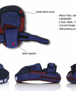 Pads & Mitts Fairtex Cardio Focus Punch And Kick Mitts - FMV13 - Great For PUNCHING & KICKING Drill At The Same Time