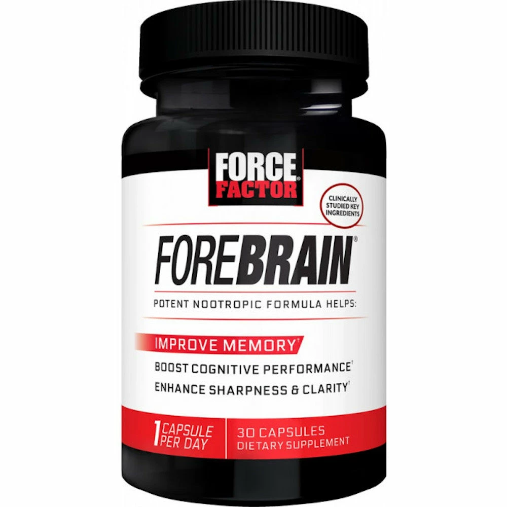 Force Factor Forebrain - Enhance Sharpness & Clarity - Boost Cognitive Performance - 30 Capsules Accessories