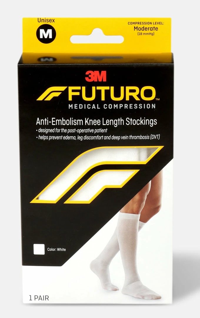 FUTURO Medical Compression Anti-Embolism Knee Length Stockings - 1 Pair Accessories