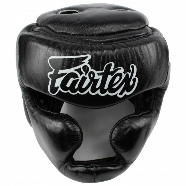 Fairtex Padded Top Diagonal Vision Headgear - HG13PD - Genuine Leather