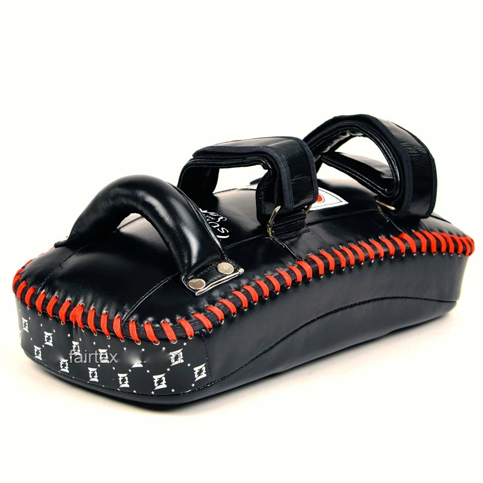 Fairtex Superior "Curved" Kick Pads - KPLS2 - 100% Genuine Cowhide Leather - Sold As Pair