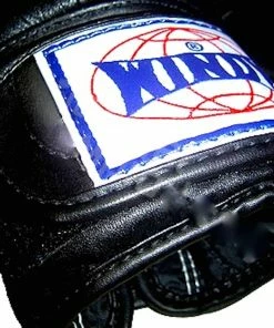 Windy Muay Thai Leather Training Gloves - BGVF -BLACK