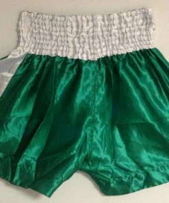 MUAY "THAI BOXING" Brand Shorts - Green & White Color