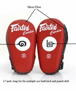 Fairtex Cardio Focus Punch And Kick Mitts - FMV12 - Soft Padding For Maximum Comfort