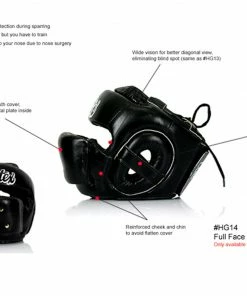Fairtex Full Face Headgear - Wide Vision - Microfiber Material - HG14 Protection