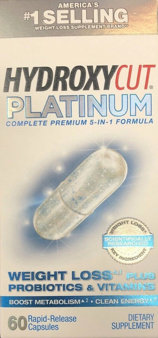 Hydroxycut Platinum Complete Premium 5-in-1 Formula - 60 Capsules