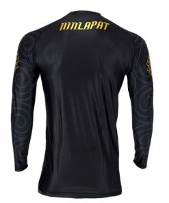 Fairtex Long Sleeve 'NINLAPAT' Rash Guard - RG6 - Black - Ideal For MMA Training And Competition