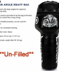 Fairtex Super Angle Heavy Bag - Non-Tear Nylon Lining - HB13 - Unfilled Punching Bags