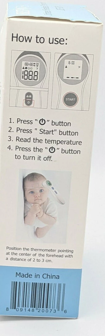 BESTMED 1 Second Infrared Thermometer For Children & Adults Forehead - DET-306