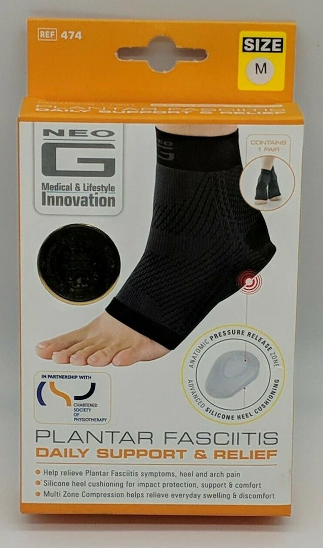 Accessories NEO G Plantar Fasciitis Daily Support & Relief - Contains 1 Pair - Helps Relieve Everyday Swelling & Discomfort