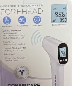 CONAIRCARE Infrared Non Contact Forehead Thermometer - Fast Temperature Reading - Fever Alert Accessories