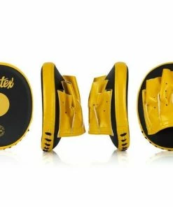 Fairtex Speed & Accuracy Focus Mitts - FMV15 - Black/Gold Pads & Mitts