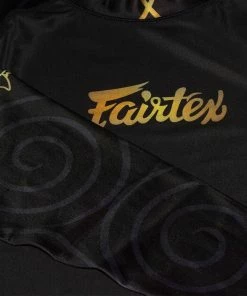 Fairtex Long Sleeve'NINLAPAT' Rash Guard - RG6 - Black - Ideal For MMA Training And Competition