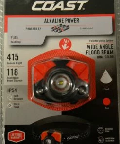 Accessories Coast FL65 415 Lumen Dual Color LED Headlamp - Alkaline Power - 118 Foot Range Beam Distance