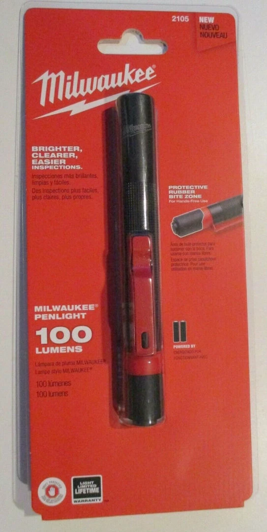Milwaukee Penlight 100-Lumen Twist Focus Flashlight Accessories
