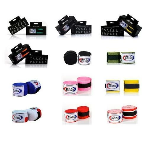 Fairtex Elastic Cotton Handwraps - HW2 - 4.5 Meters Long/180 Inches Long Accessories
