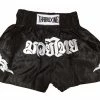 Muay "THAI BOXING" Brand Shorts - Black & White Color
