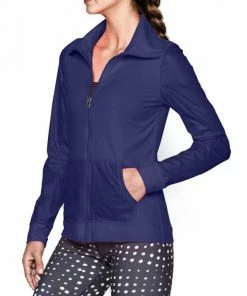 Women's Under Armour Full Zip Warm UP Track Jacket - 1260186 - Purple Accessories